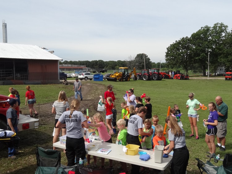 EMS Explorers at a kids event